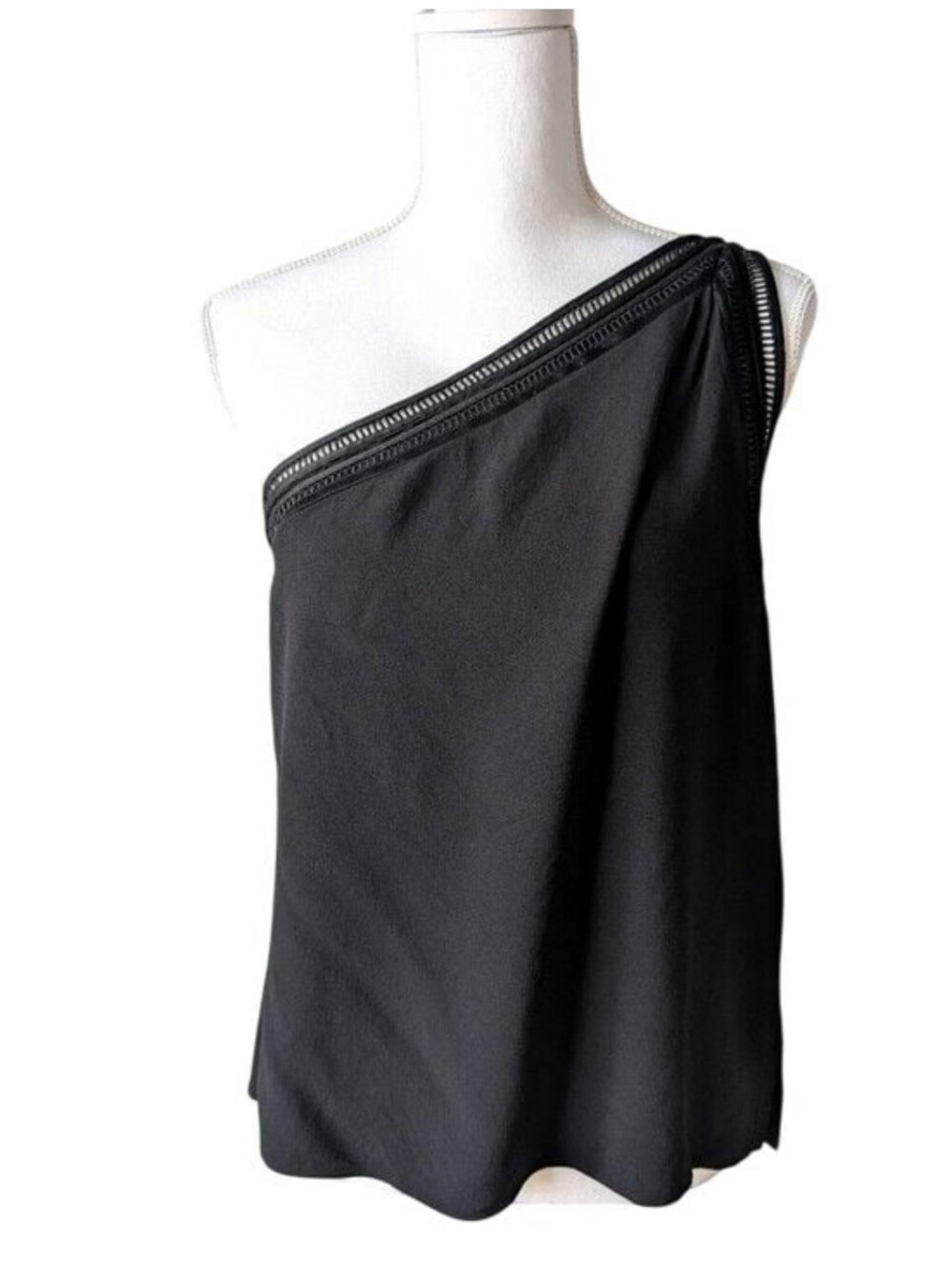 Ramy Brook New York Black Asymmetrical Top